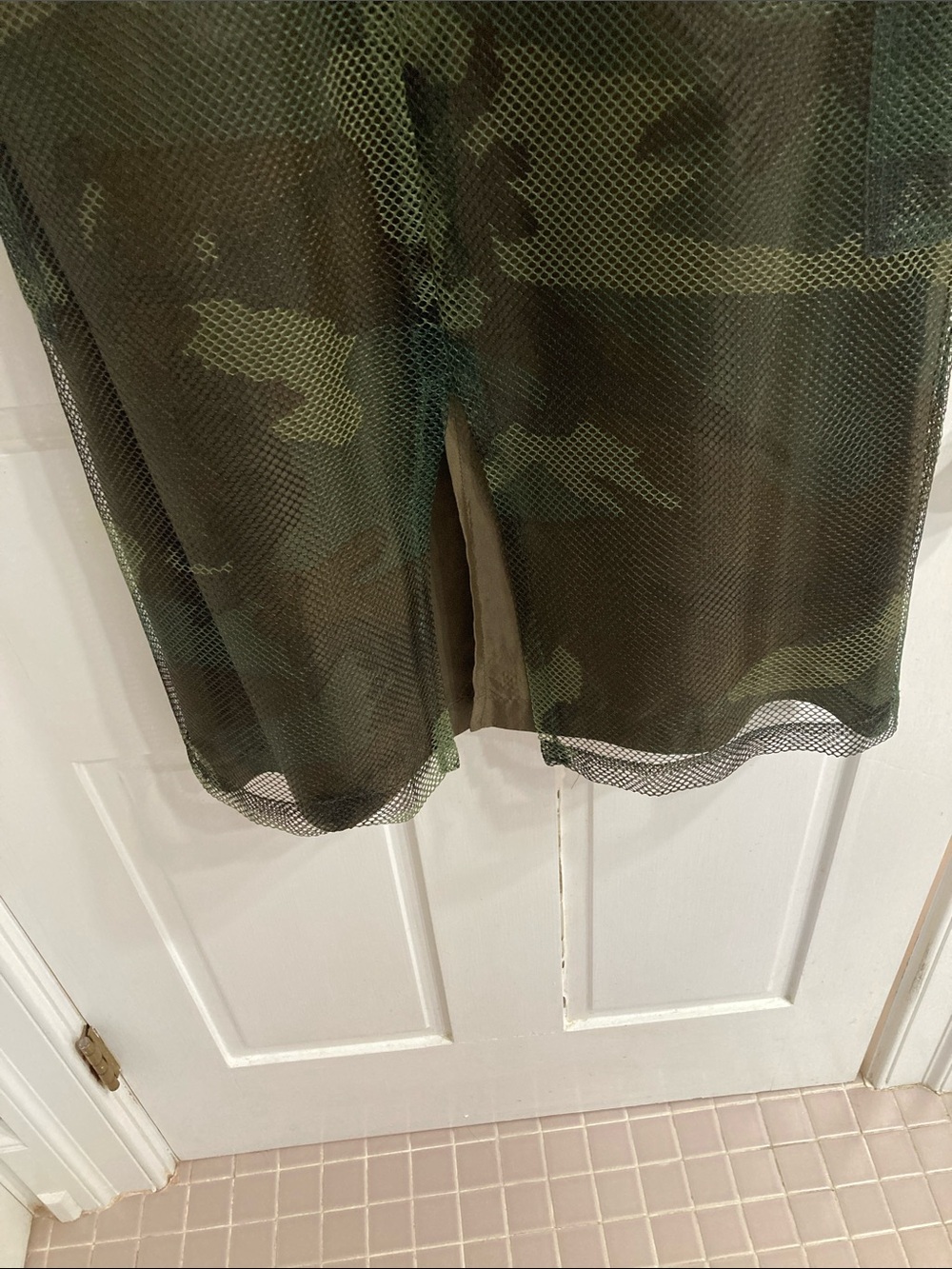 UFO Vintage 80’s women’s Camo Mesh Cargo skirt- Olive Green - Picture 3 of 8